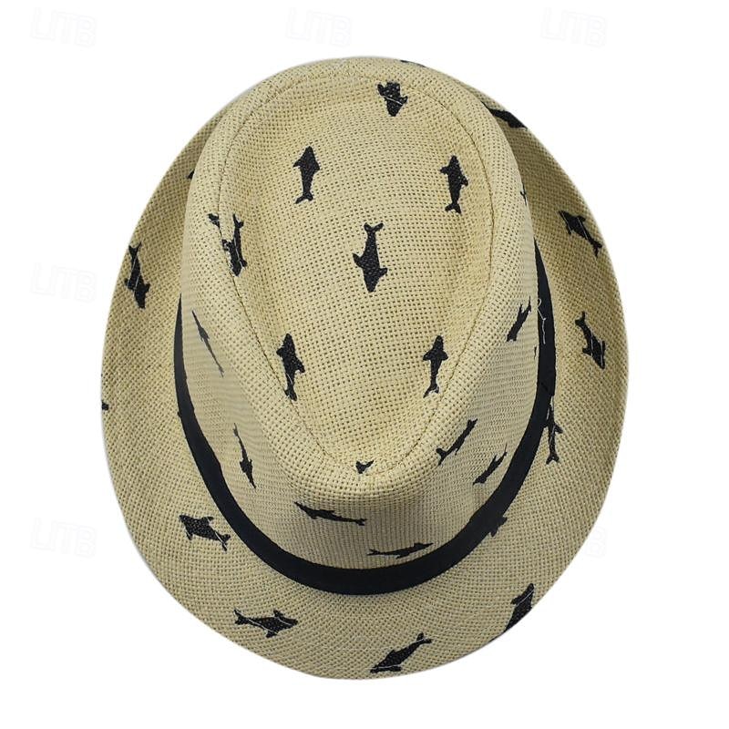 Per uomo Cappello del Kentucky Derby Cappello da Sole Cappello da festa Bianco Kaki Cotone Moda Casual Streetwear Quotidiano Pesce Protezione solare Traspirante del 2026 a $17.99 –P7