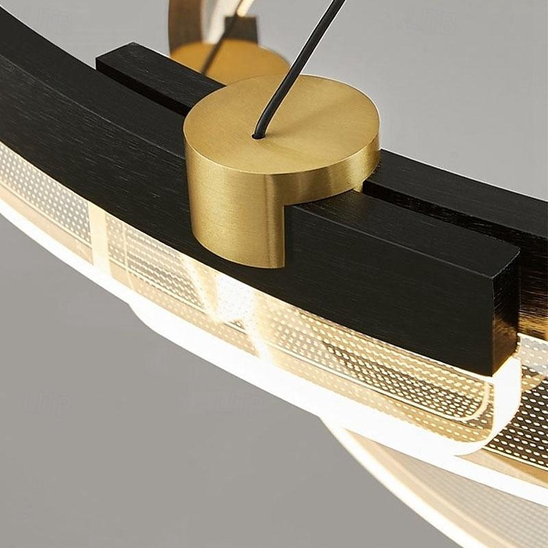 pandantiv led 1/2 lumina 40/60/80 cm forma sticla transparenta cu design elegant finisaje vopsite stil nordic modern 85-265v reglabil doar cu telecomanda 2025 - $1443.01 –P5