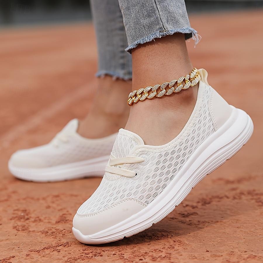 Leichte, atmungsaktive Wanderschuhe für Damen – Slip-On-Mesh-Sneaker zum Laufen und für die Freizeit 2025 - $26.99 –P1