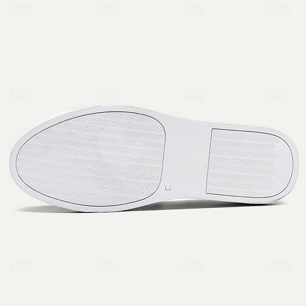 pánské černo-bílé lakované mokasíny z umělé kůže s mašlí – stylové slip-on společenské boty na formální události a večírky 2025 - $54.99 –P4