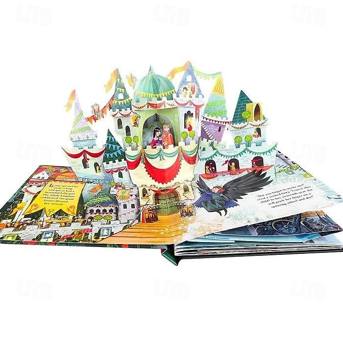 Pop-Up Fairy Tales 3D Picture Book Laser Cut, Eco-Friendly, High-Quality Paper Perfect for Anniversaries, Birthdays, Weddings Exquisite, Unique Designs Add Personal Greetings 2025 - $21.99 –P4