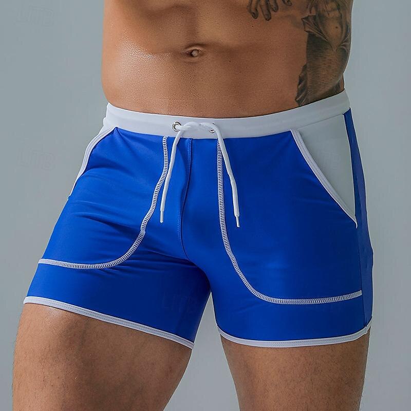 Per uomo Boxer da surf Pantaloncini da mare Boxer da mare Collage A cordoncino Vita elastica Color Block Comfort Asciugatura rapida Breve Per eventi Spiaggia Fine settimana Di tendenza Informale del 2025 a $16.49 –P16