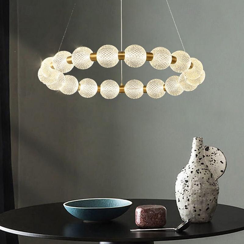 60 cm Single Design Pendant Light Metal Acrylic Electroplated Modern Nordic Style 110-120V 220-240V 2026 - $749.99 –P12