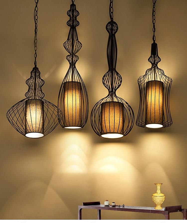 Lampada a sospensione a led Lampada a sospensione industriale Lampada a sospensione a cupola regolabile in metallo latern per sala da pranzo soggiorno 110-240v del 2025 a $249.99 –P1
