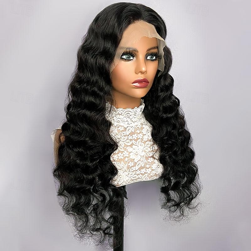 Peruca de cabelo humano com renda frontal 13*6, cor natural, solta, cabelo humano profundo, densidade 150%, 14-28 polegadas de 2026 por $240.29 –P3