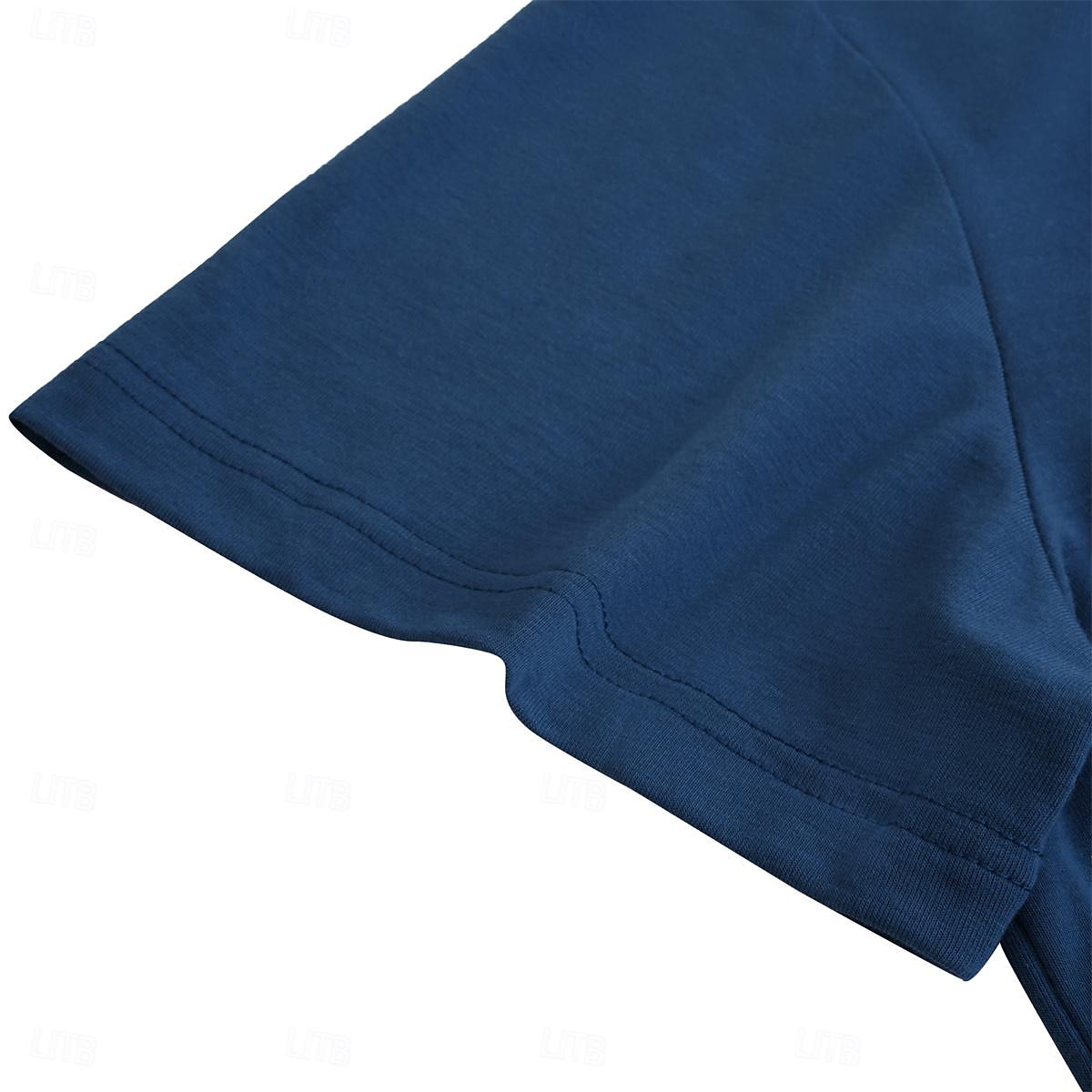 Herren T Shirt T-Shirt Langarm V Ausschnitt Frühling & Sommer Einfach Mode Designer Basic Schnürung Urlaub Straße Ausgehen Schwarz Blau Grün Top T-Shirt für Herren 2025 - $20.99 –P5