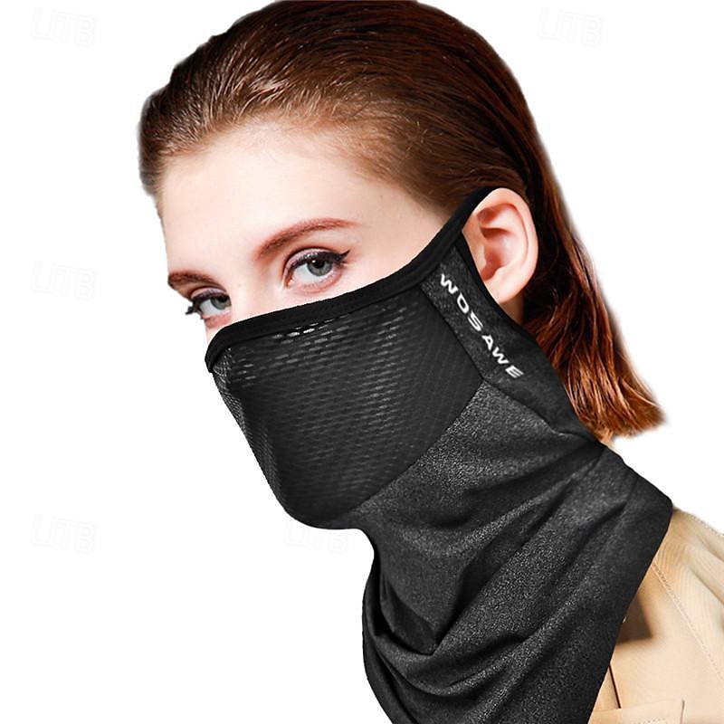 WOSAWE Neck Gaiter Neck Tube Bandana Sports Scarf Face Mask Anti-Insect Dust Proof Lightweight Soft Comfortable Bike / Cycling Black White Blue for Men's Women's Adults' Traveling Mountaineering 2026 - $14.99 –P17