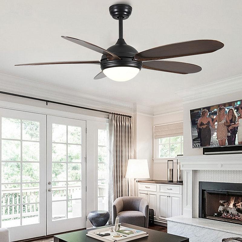 Ceiling Fan with Light App & Remote Control 105/130cm Dimmable 6 Wind Speeds Modern Ceiling Fan for Bedroom, Living Room, Small Room 110-240V 2025 - $403.19 –P6