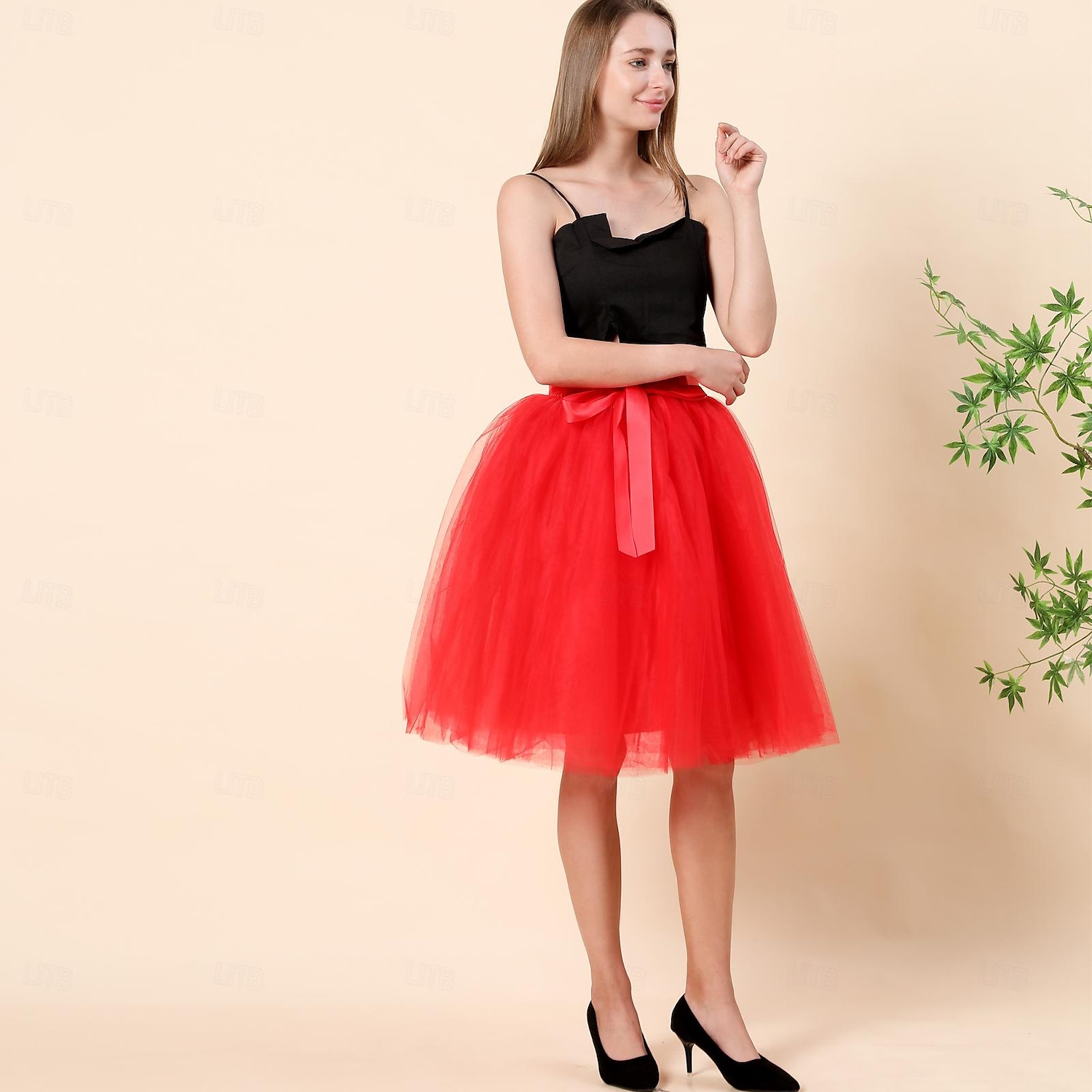 Rétro Vintage Années 1950 Jupe à cerceaux Tutu Sous jupe Déguisement Femmes Mascarade Tenue quotidienne Enterrement de Vie de Jeune Fille Adultes Jupe de 2025 ? $24.99 –P3