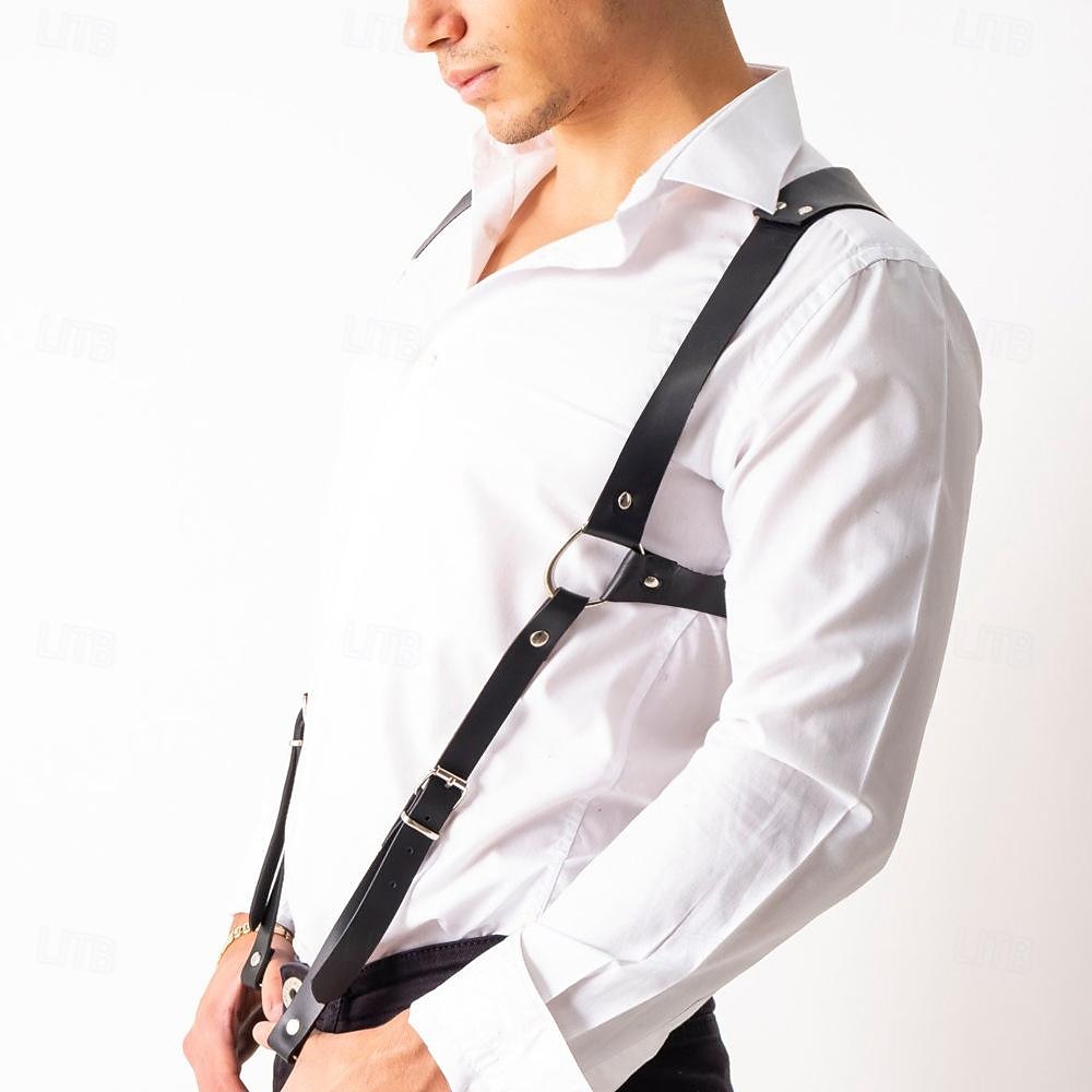 Retro Vintage Medieval Renaissance Armor Chest Harness Viking Fancy Dress Men's Halloween Carnival Masquerade Party Renaissance Fair LARP Adults Suspenders 2026 - $17.49 –P3