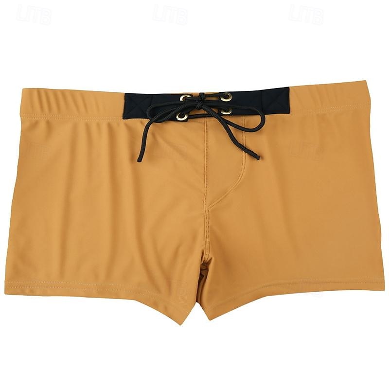 Homens Bermuda de Surf Shorts de Natação Calção Justo de Natação Patchwork Com Cordão Cintura elástica Bloco de cor Conforto Secagem Rápida Curto Feriado Praia Final de semana Moda Casual Branco de 2025 por $17.99 –P15