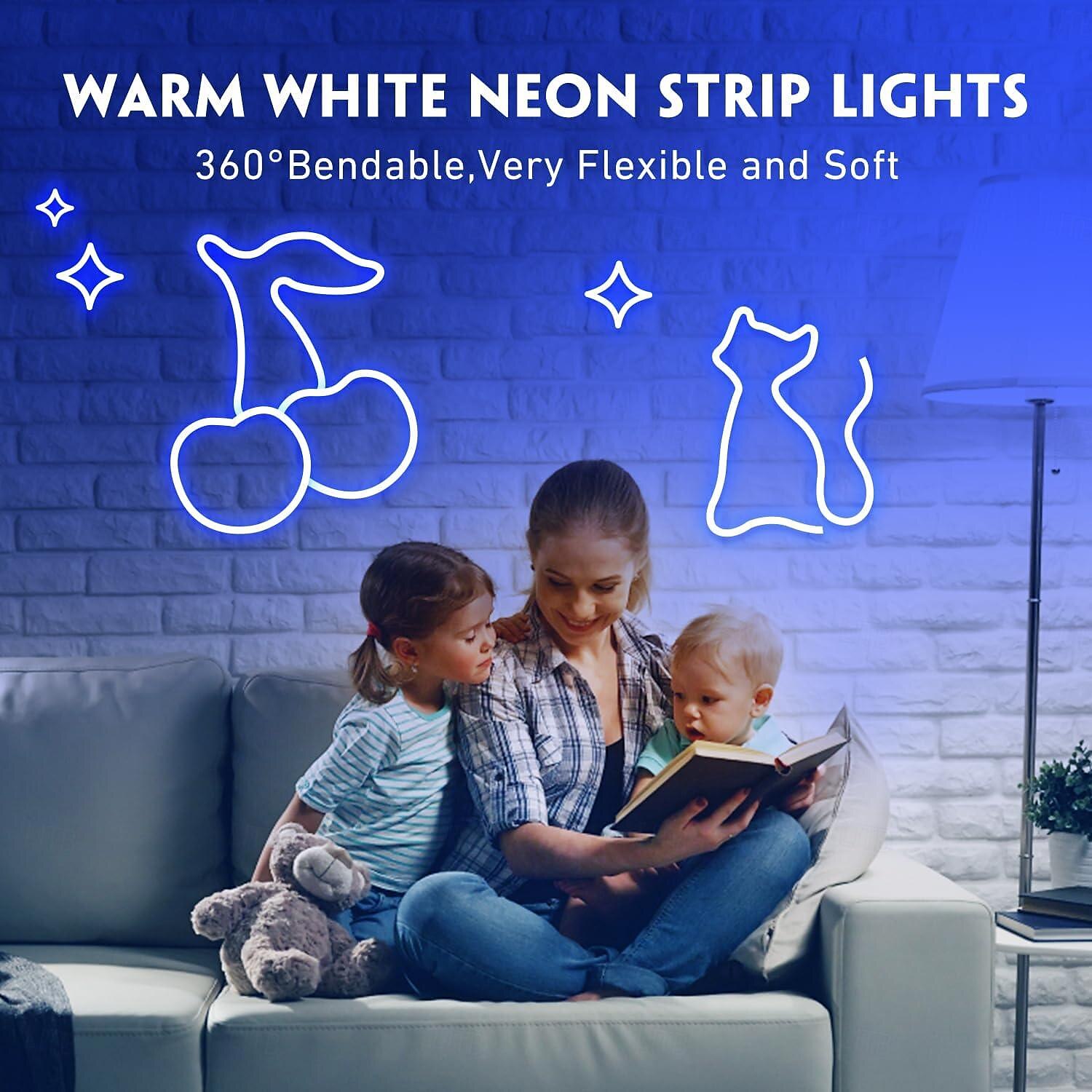 5V USB Waterproof Neon Strip Light 2M 6.5ft Battery Box Power Supply Neon Rope Light 240LED Waterproof IP65 Neon Light LED Light Strip Suitable for Bedrooms TV Backlight Cabinets 2025 - $17.99 –P5