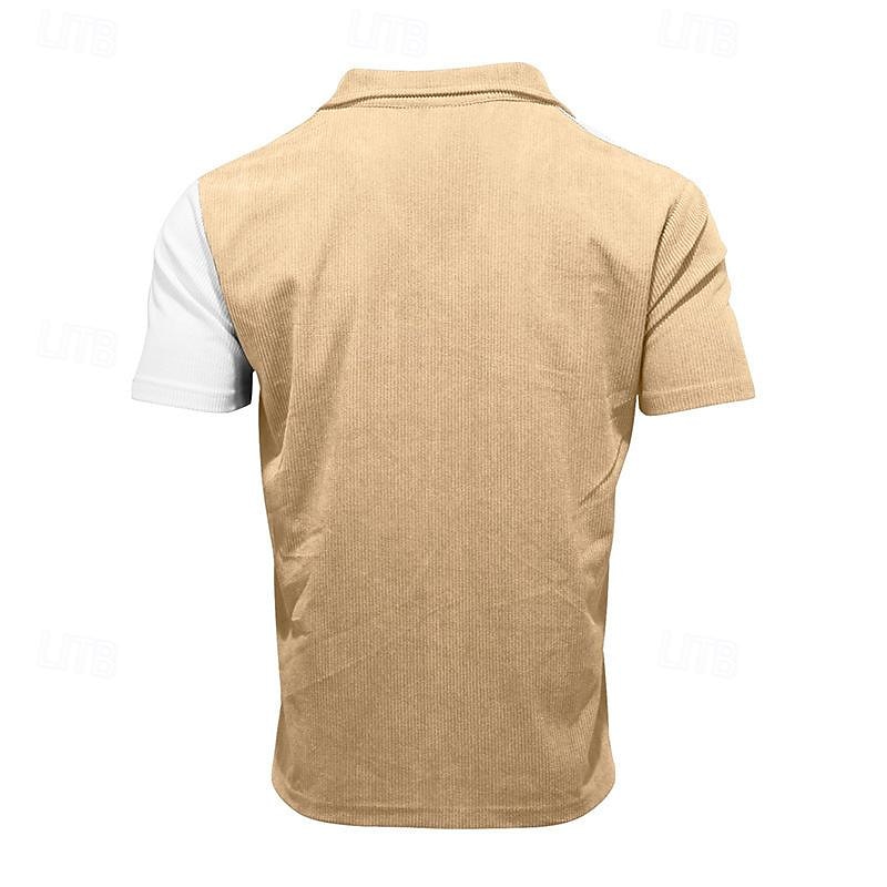 Per uomo Camicia Camicia Estiva Camicia casual Camicia da Spiaggia Camicia con Bottoni Nero Blu Kaki Manica Corta Blocco di colori Collo Camp Vacanza Camicia hawaiana Patchwork Abbigliamento del 2025 a $29.99 –P7