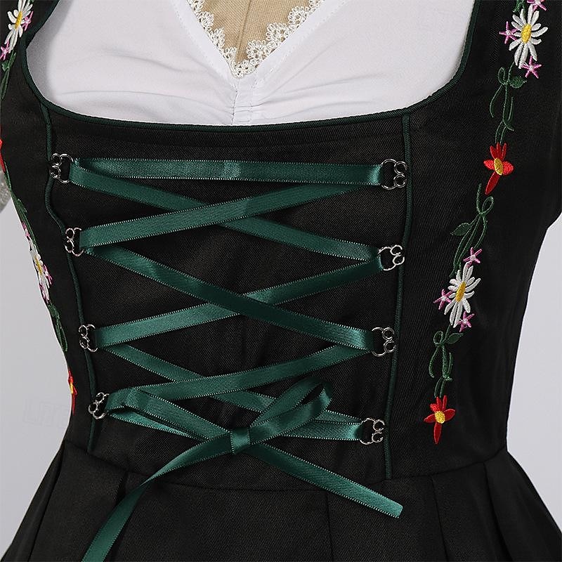 Oktoberfest Šaty Dámské šaty Trachtenkleader Služka Bavorský němčina Mnichov Louky Dámské Tradiční Styl Tkanina Halenka Šaty Zástěra 2025 - $57.99 –P12