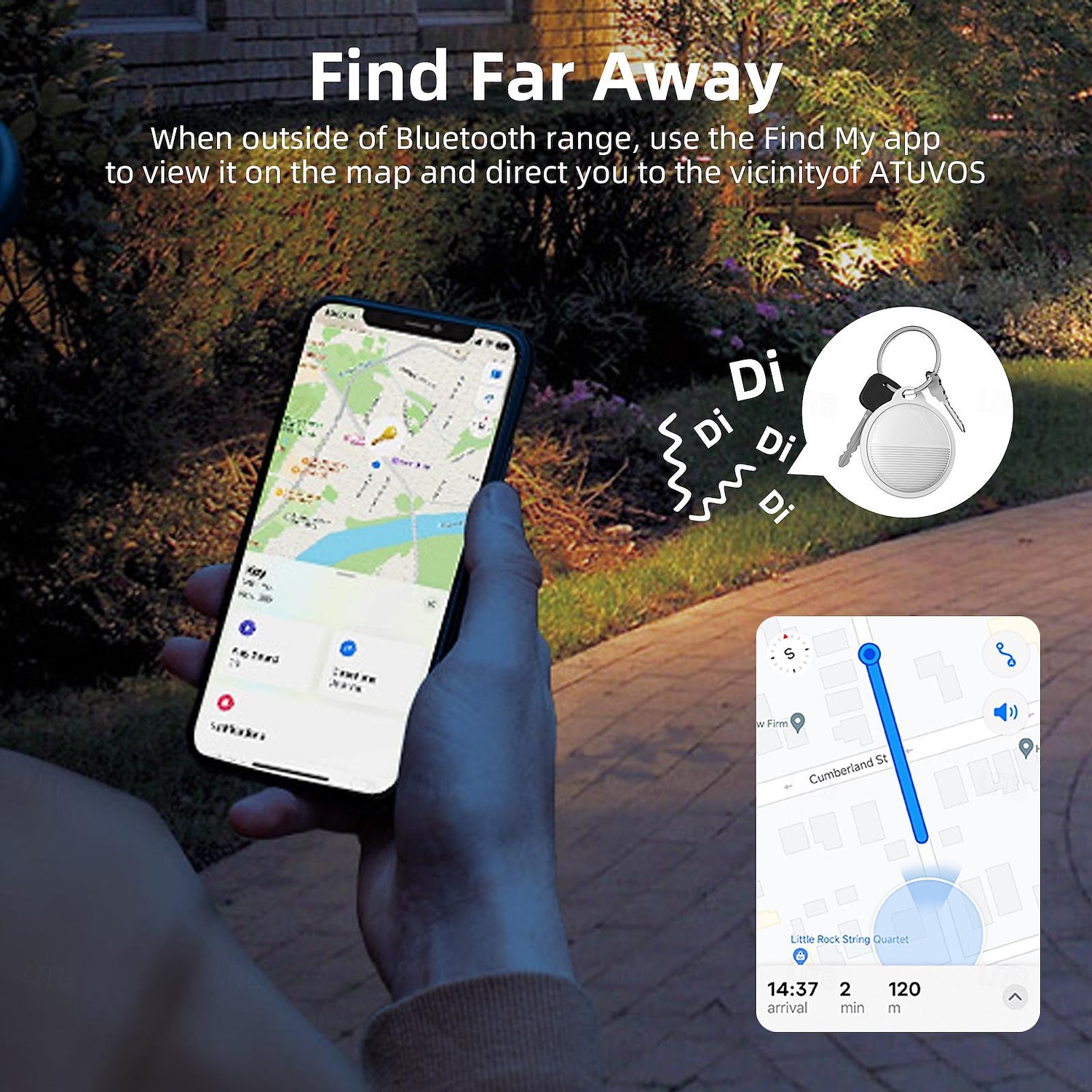 умный GPS-трекер для ios локатор телефона для ios найти мой трекер ограничение расстояния поиск глобального позиционирования потерянные ключи кошелек багаж 2025 - $15.99 –P4