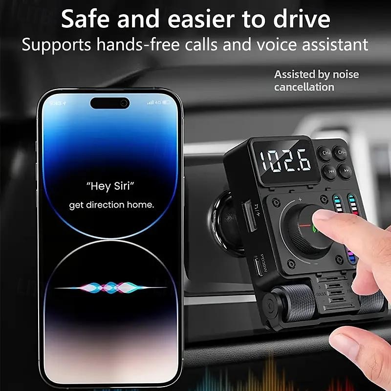 Car Mp3 Player USB Flash Drive Lossless HIFI High Bass Equalizer Music Car Bluetooth FM Transmitter 2025 - $49.99 –P4