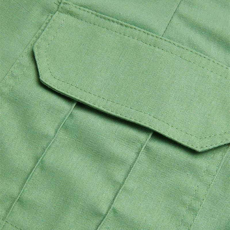 Herren Shorts Leinenshorts Sommershorts Patchwork Tasche Farbblock Komfort Atmungsaktiv Kurz Lässig Täglich Ferien Mode Designer Grün Khaki 2026 - $25.99 –P6