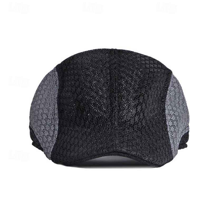 Herren Schiebermütze Ascot-Hut Ballonmütze Schwarz Weiß Polyester Patchwork Modisch Brautkleider schlicht Strasse Täglich Farbblock Einstellbar Sonnenschutz Atmungsaktiv 2026 - $9.49 –P8
