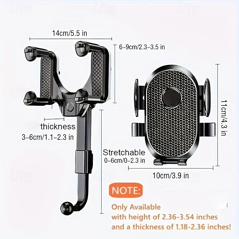 2024 Upgraded Car Phone Mount Adjustable Nag Mount 360 SwivelAnd Retractable Universal Car Phone Mount For All Phones 2025 - $9.99 –P5