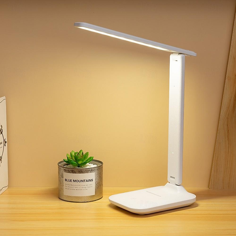Folding Table Lamp Reading USB Touch Dimmable Eye Protection Led Desk Lamp Bedroom Student Reading Night Light 3 Color Stepless Dimmable Desk Lamp Touch Foldable Eye Protection Reading Night Light 2025 - $17.49 –P8