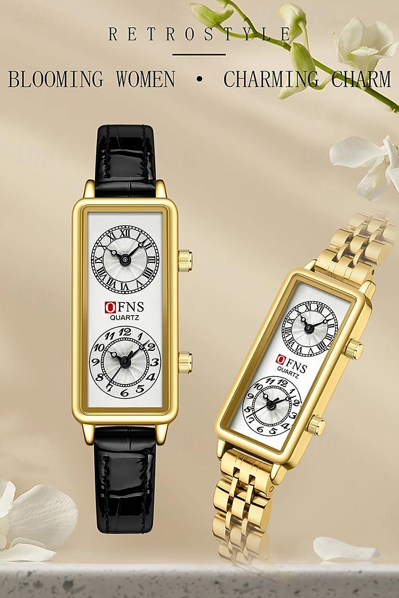 Moederdag Cadeau voor Vrouwen Quartz Horloge Creatief Modieus Casual Horloge Waterdicht Wereldtijd Decoratie Lederen Mesh Band Horloge 2026 - $36.99 –P1