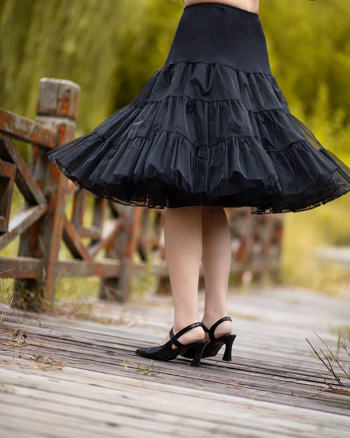 Princess Lolita 1950s Knee Length Petticoat Hoop Skirt Tutu Under Skirt Solid Colored Women's Bachelorette Party Petticoat 2025 - $20.99 –P12