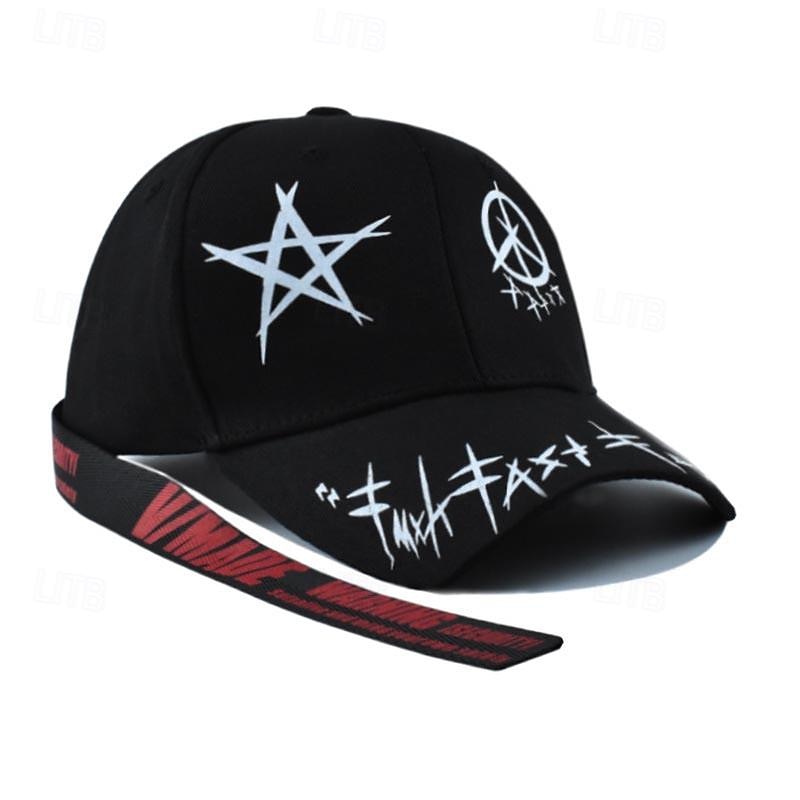 Męskie Czapka z daszkiem Kapelusz Czapka Truckera Czarny Biały Bawełna Moda Codzienny Ulica Codzienny Gwiazda Regulowany Filtr przeciwsłoneczny Oddychający 2026 - $7.49 –P5