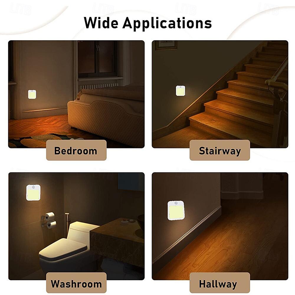 Motion Sensor Light LED Night Light Modes Switching Brightness Adjustable Just Plug In Outlet Light and Dark Sensor 2025 - $18.49 –P7