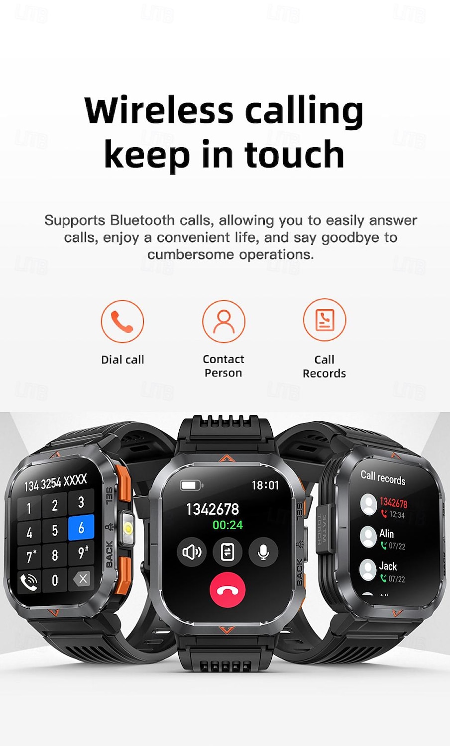 696 S50 Montre intelligente 2.02 pouce Smartwatch Montre Connectée Bluetooth ECG + PPG Podomètre Rappel d'Appel Compatible avec Android iOS Femme Hommes Mode Mains-Libres Rappel de Message IP 67 de 2025 ? $54.99 –P7