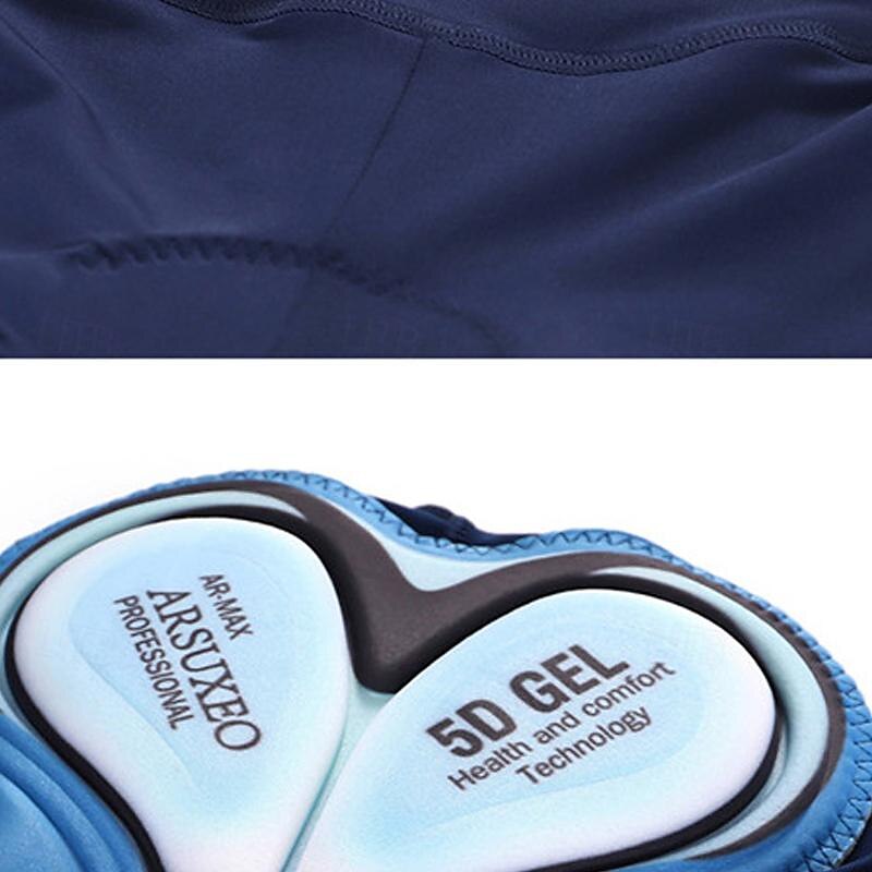 2026年 Arsuxeo 女性用 純色 バイクショーツ パッド入りサイクリングショーツ バイク ショートパンツ パッド入りショーツ スリムフィット スポーツ 速乾性 高弾性 快適 高通気性 ブラック ダークブルー 衣類 サイクルウェア  コレクション – $47.99 –P6