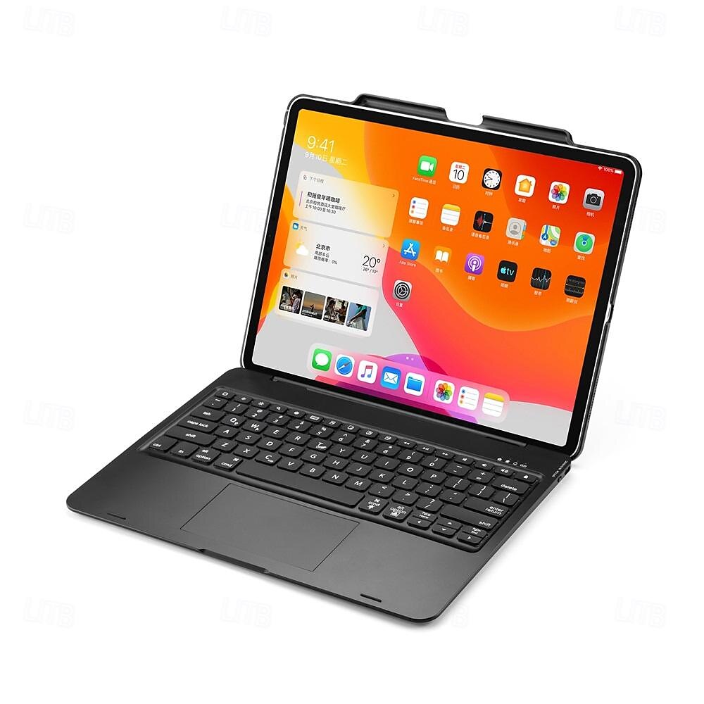 2025年 iPad Pro12.9 (2018/2020) 用キーボード付きタブレットケース、タブレット Bluetooth キーボード、取り外し可能な Bluetooth キーボード、タッチパッド付き、カラフルなバックライト付きキーボード  コレクション – $89.99 –P2