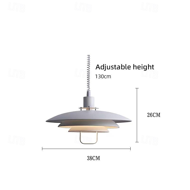 lampada a sospensione a led in vetro trasparente con design elegante 1 luce 38/48 cm in metallo stile moderno camera da letto ufficio 110-240v del 2025 a $599.99 –P7