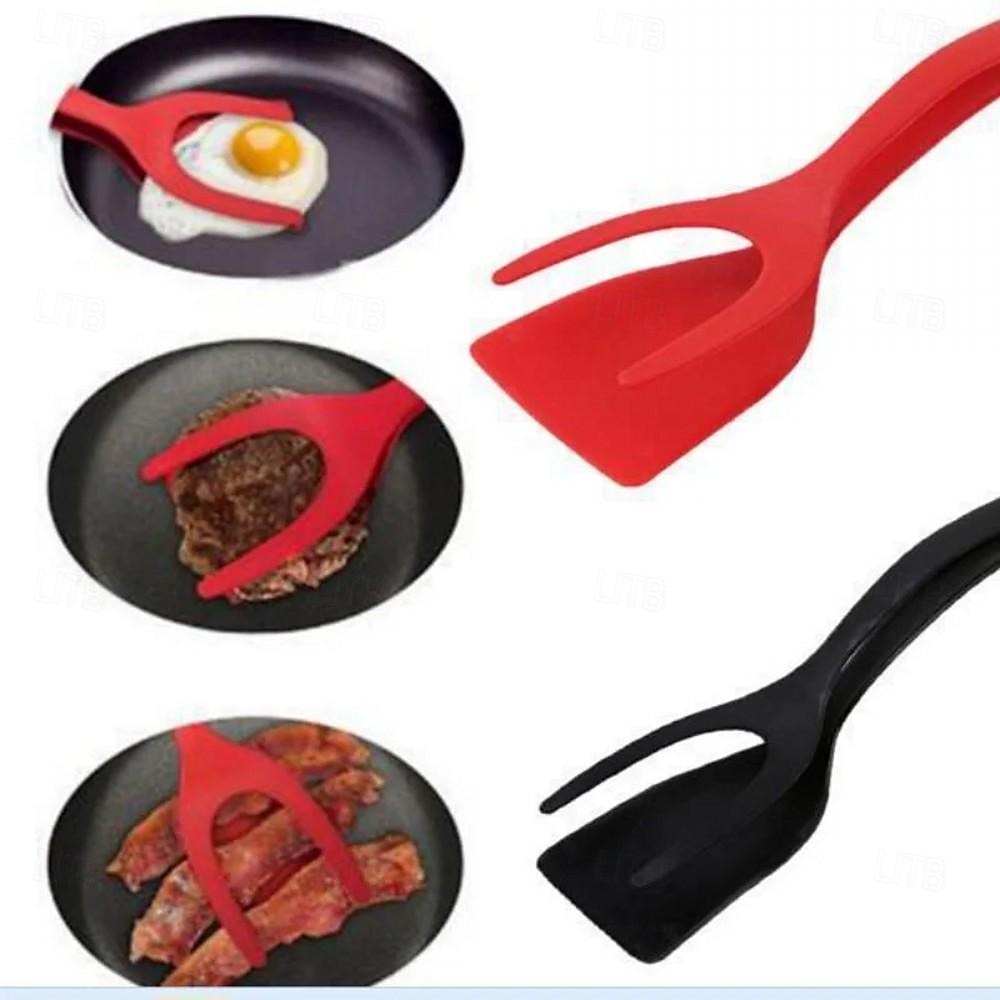 Accessori da cucina multifunzionali 2 in 1 set di gadget da cucina spatola per frittata spatola in silicone da cucina per toast pancake pinze per uova cocina cucina accessori da cucina del 2025 a $11.99 –P5