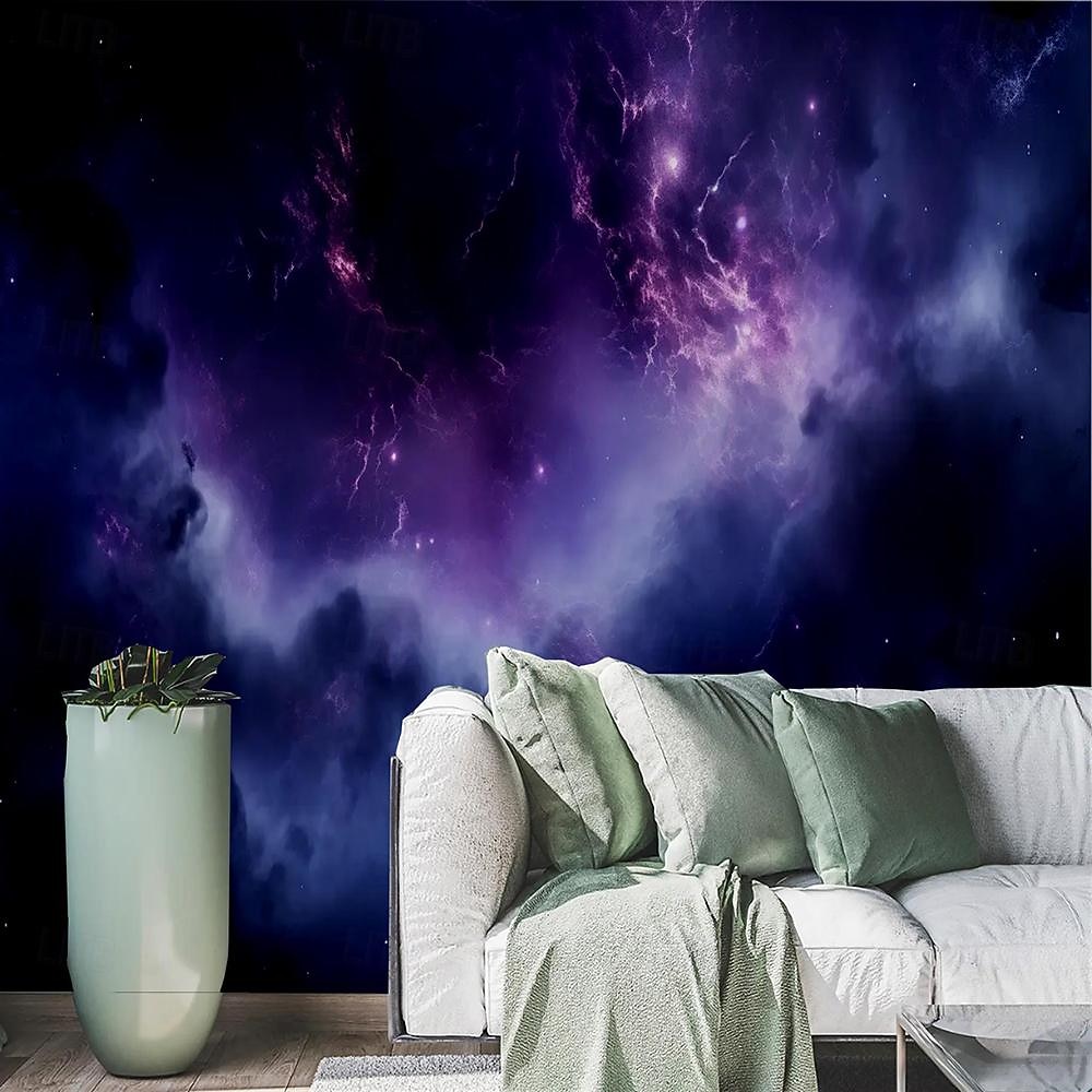 Cool Wallpapers Wall Mural Galaxy Universe Wallpaper Wall Sticker Covering Print Adhesive Required 3D Effect Canvas Home Décor 2025 - $15.49 –P5