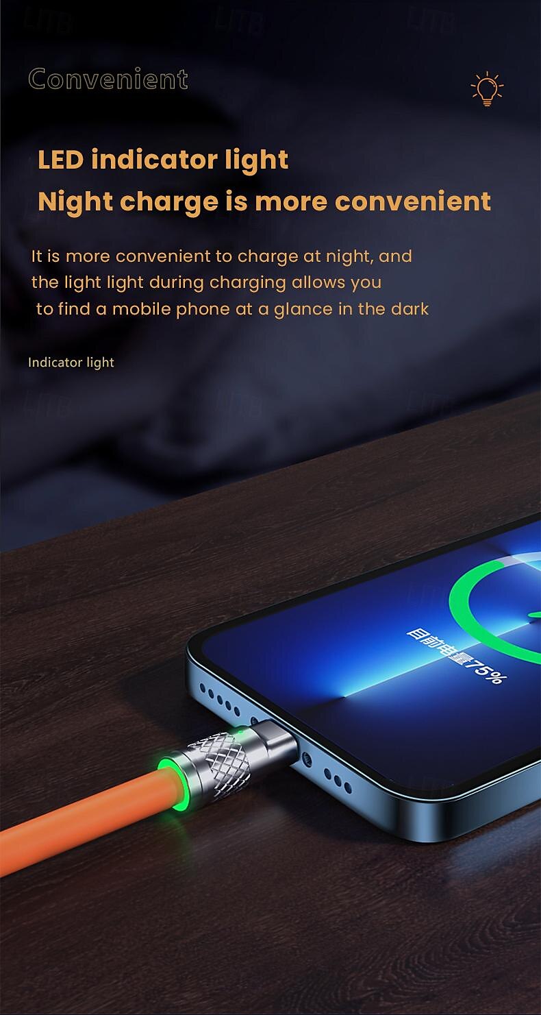 Multi-Ladekabel USB A auf Lightning / Mikro / USB C 2.1 A Ladekabel 3 in 1 Flüssiges Kieselgel Für Samsung Xiaomi Huawei Handy-Zubehör 2025 - $11.99 –P4