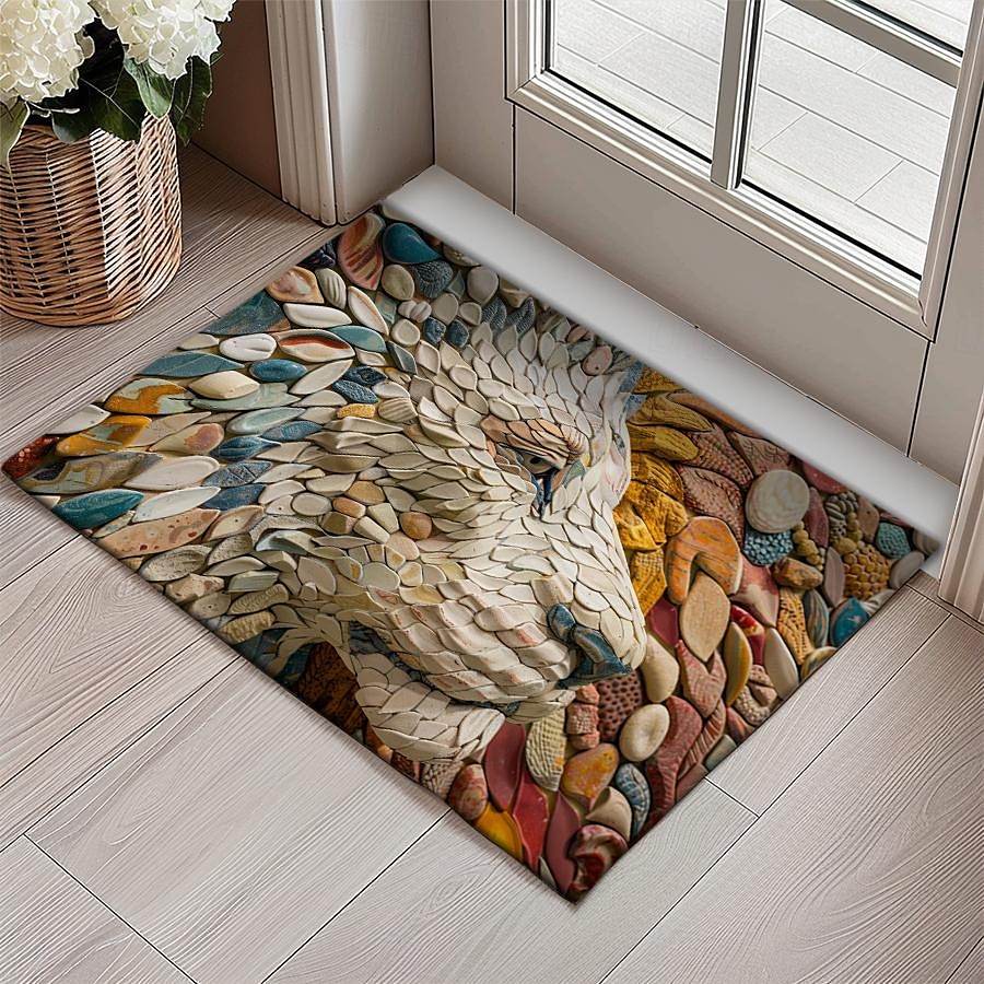 Cobblestones Animals Doormat Kitchen Mat Floor Mat Non-Slip Area Rug Oil Proof Rug Indoor Outdoor Mat Bedroom Decor Bathroom Mat Entrance Rug 2025 - $16.99 –P11