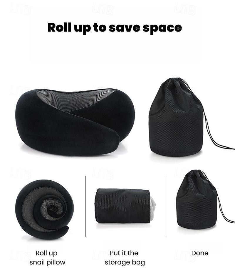 Travel Pillow for Commuters and Travelers U-shaped Pillow Memory Foam Neck Pillow with Storage Bag 2025 - $28.99 –P3