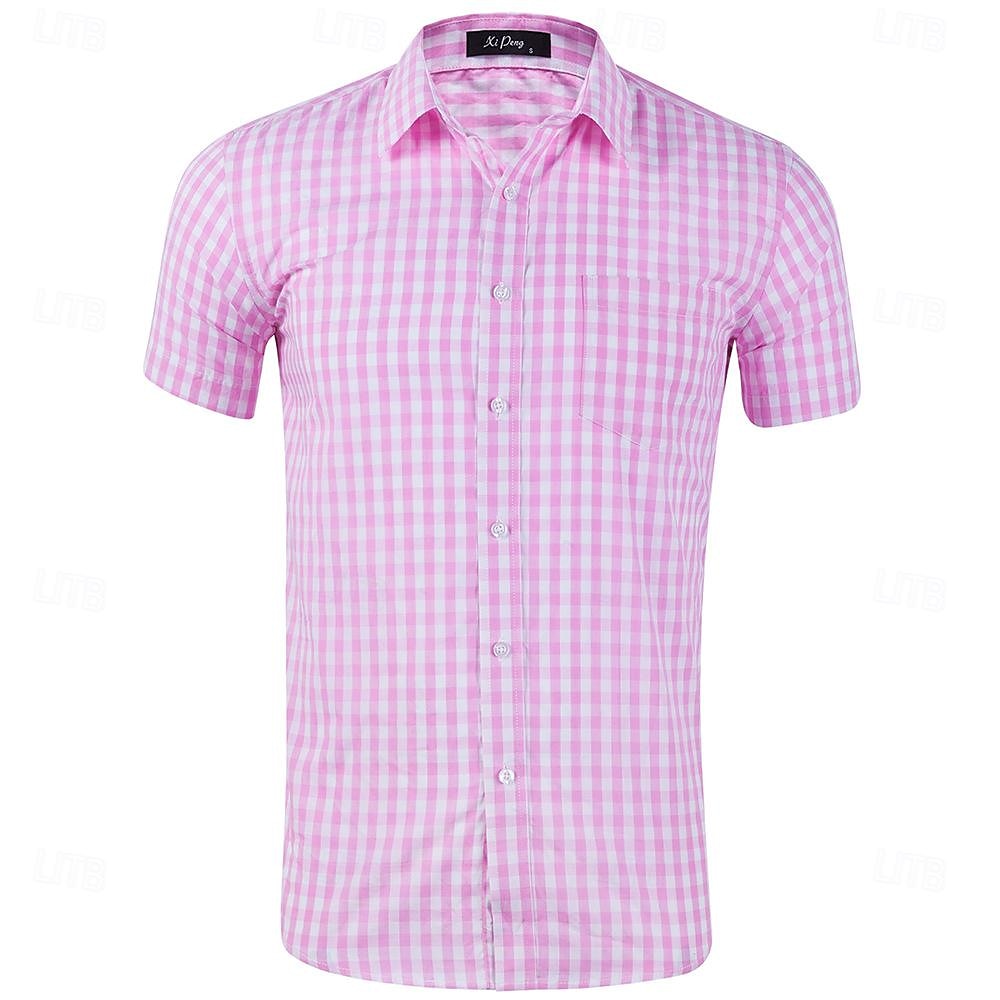 Oktoberfest Hemd Gingham overhemd Beiers Duits München Weiden Voor heren Doek in traditionele stijl 2025 - $32.99 –P15