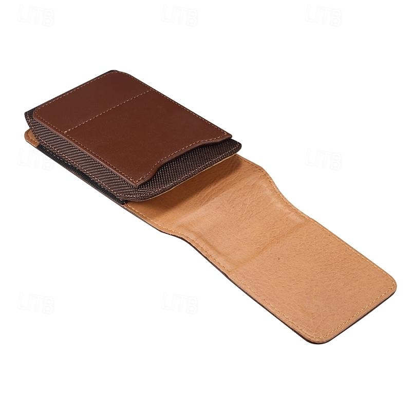 Men Cellphone Loop Holster Case Belt Waist Bag Props PU Leather Purse Phone Wallet Vintage Belt Mobile Phone Protective Sheath 2025 - $18.99 –P15