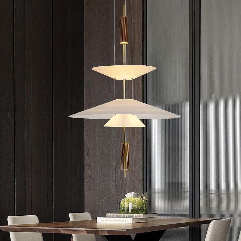 lampada a sospensione a led lampada a sospensione lampada in vetro acrilico metallo moderno lampadario a sospensione lampadari a soffitto camera da letto 85-265v del 2025 a €232.88 –P10