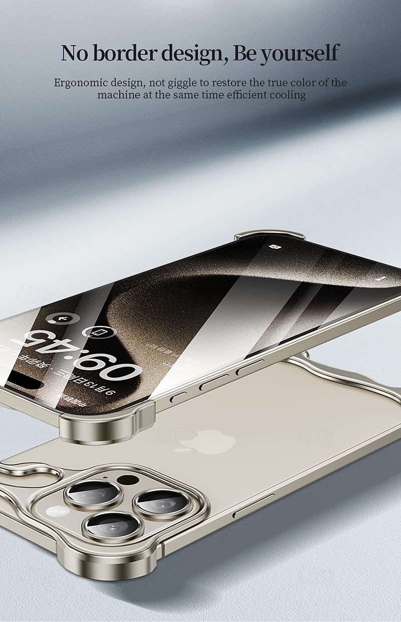 телефон Кейс для Назначение iPhone 17 Pro Max 17 Air 15 14 Pro Max Plus 13 12 11 Pro Max Безрамный чехол-бампер Съемный Защитная пленка для объектива камеры Защита от удара Покрытие Металл 2025 - $18.99 –P2