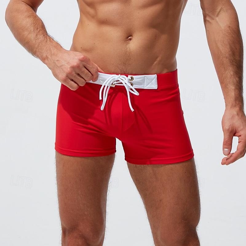Homens Bermuda de Surf Shorts de Natação Calção Justo de Natação Patchwork Com Cordão Cintura elástica Bloco de cor Conforto Secagem Rápida Curto Feriado Praia Final de semana Moda Casual Branco de 2025 por $17.99 –P16