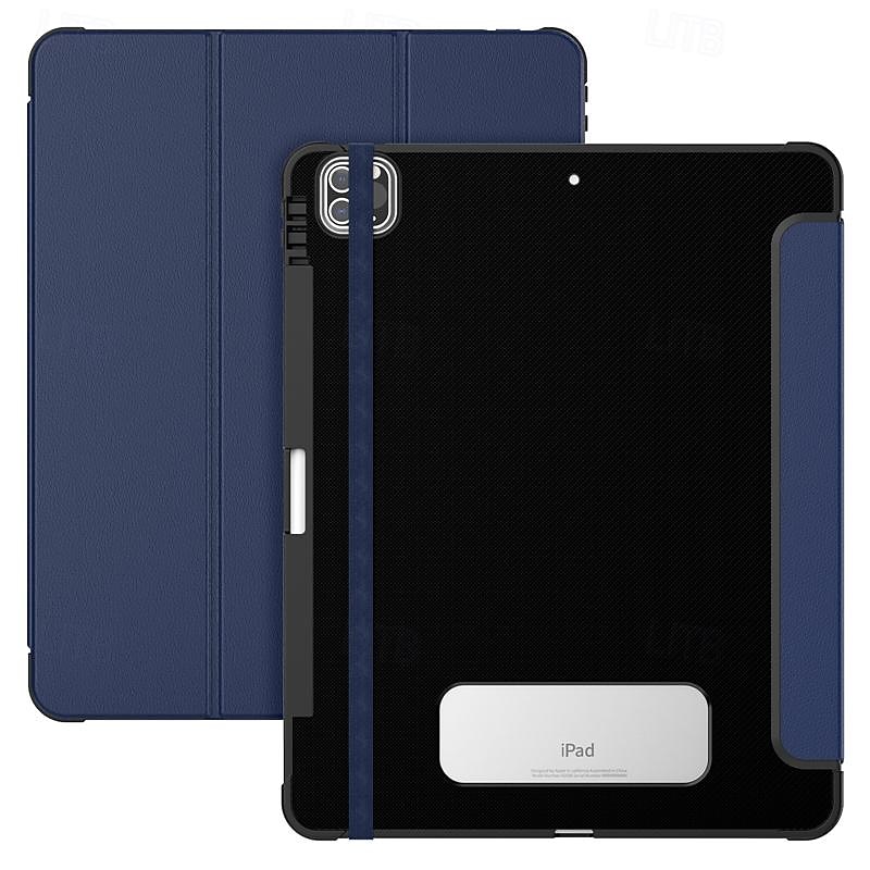 Таблетка Чехлы панели Назначение Apple ipad 9th 8th 7th Generation 10.2 inch iPad Pro 12.9'' 5th iPad Air 3-й Портативные Держатель для карандашей Тройная подставка ТПУ Кожа PU 2025 - $24.99 –P1