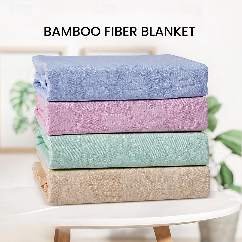 Cooling Comforter 100% Viscose Derived from Bamboo Cool Tech Breathable Cooling Blanket for Hot Sleepers Four Leaf Clover 2025 - $14.99 –P1
