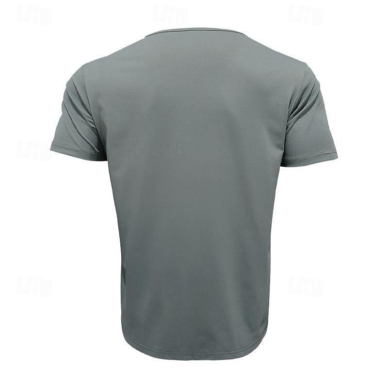 Men's T Shirt Tee Short Sleeve Shirt Tee Top Short Sleeve V Neck Spring & Summer Plain Fashion Designer Basic Front Pocket Vacation Street Going out Black White Blue Top Tee for Men 2026 - $21.99 –P15