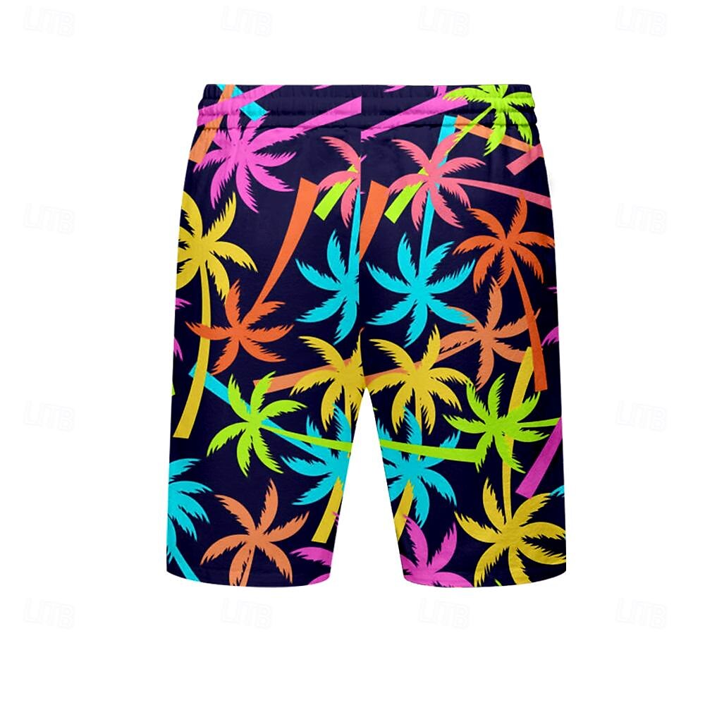 Homens Coqueiro Cor gradiente Shorts de Natação Bermuda de Surf Calção de Banho Cintura Média Moda Havaiana Designer Casual Diário Feriado Bolsos Com Cordão Cintura elástica Designer Roupa de 2025 por $17.99 –P2