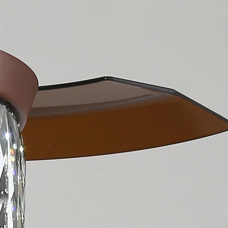 42" Modern Crystal Chandelier Ceiling Fan LED Light Retractable Blades with Remote 2025 - $478.19 –P3
