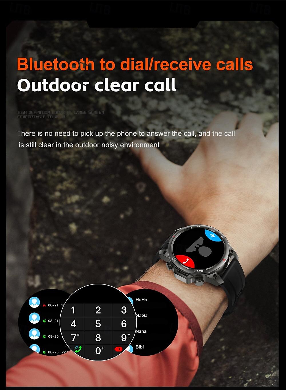 696 DK68 Smart Watch Fitness Tracker ECG PPG Bluetooth Call Reminder Android iOS IP67 47mm 1.53 2025 - $58.99 –P6