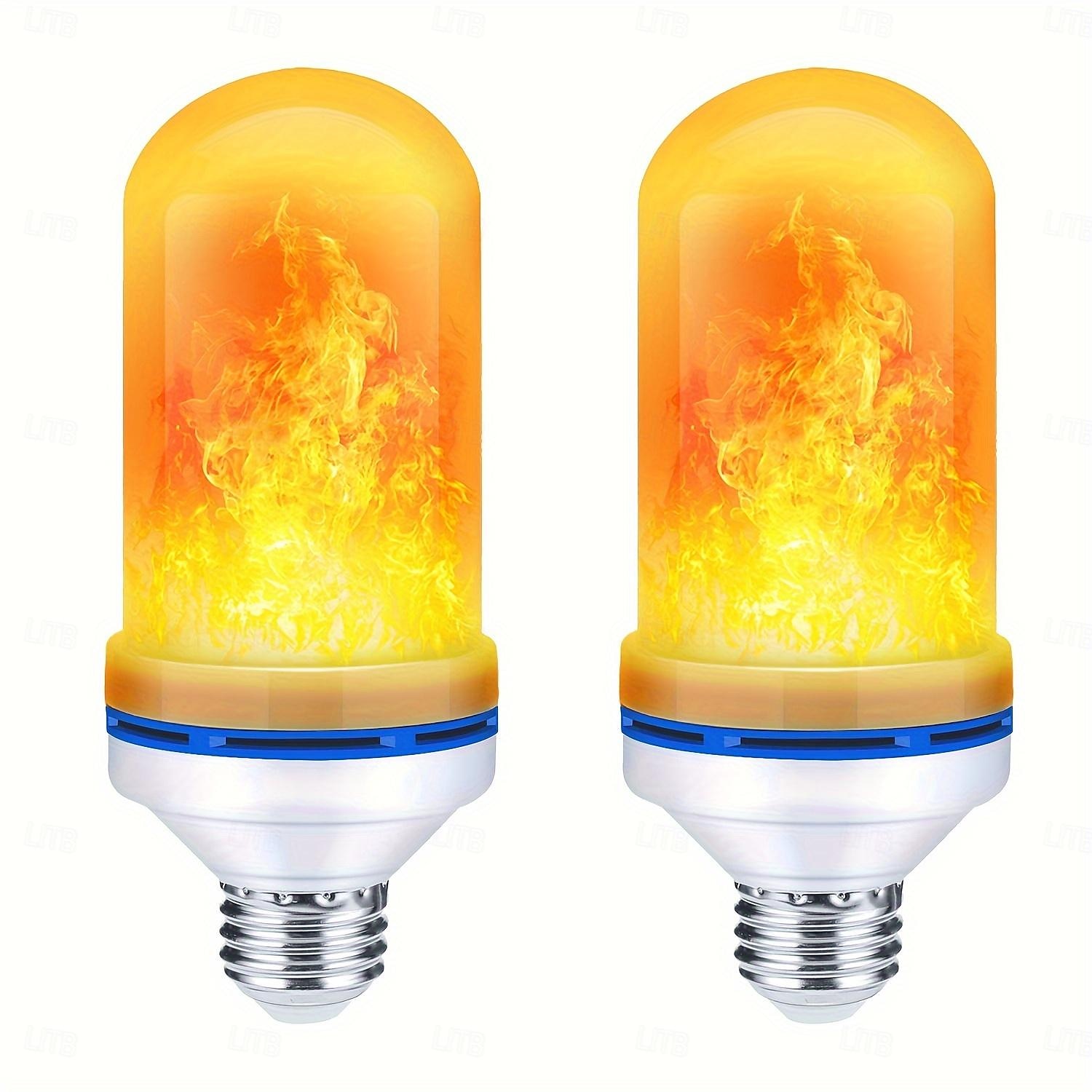 5W LED Fire Flame Effect Light Bulb, E26 E27 B22 4 Modes Fire Flickering Bulbs for Christmas Decoration Atmosphere Lighting with 4th Gear Gravity Sensor 1pc 2025 - $9.49 –P11