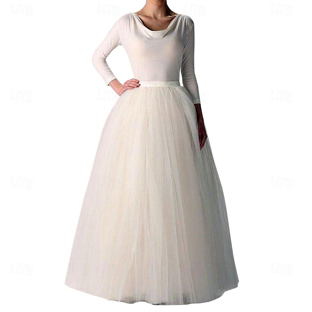 Années 1950 Princesse Longueur au sol Jupe à cerceaux Tutu Sous jupe Femmes Fête / Soirée Bal de promo Carnaval de Venise Adulte Jupe de 2025 ? $34.99 –P3